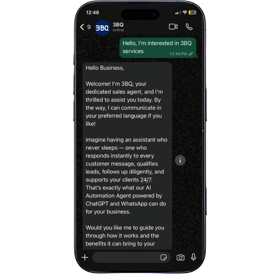 3BQ is an orchestrated system of specialized AI agents designed to accelerate your sales pipeline